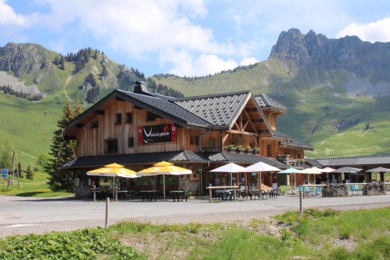 Chalet Hotel Vaccapark Le Praz de Lys Exterior foto