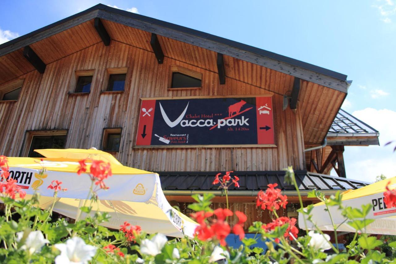 Chalet Hotel Vaccapark Le Praz de Lys Exterior foto