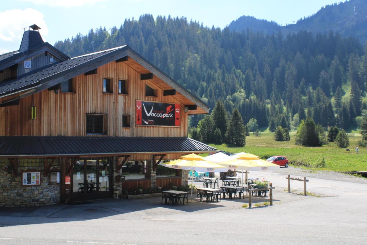 Chalet Hotel Vaccapark Le Praz de Lys Exterior foto